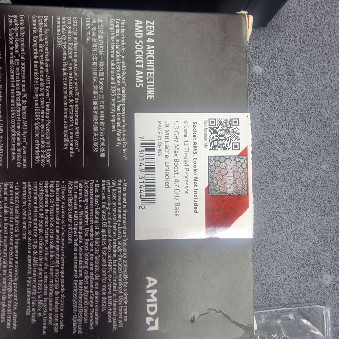 KIT Ryzen 5 7600x + 5 Ventilatoare 140mm/14cm