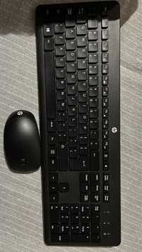 Tastatura Hp 235 Combo, Mouse logitech B100, Casti logitech