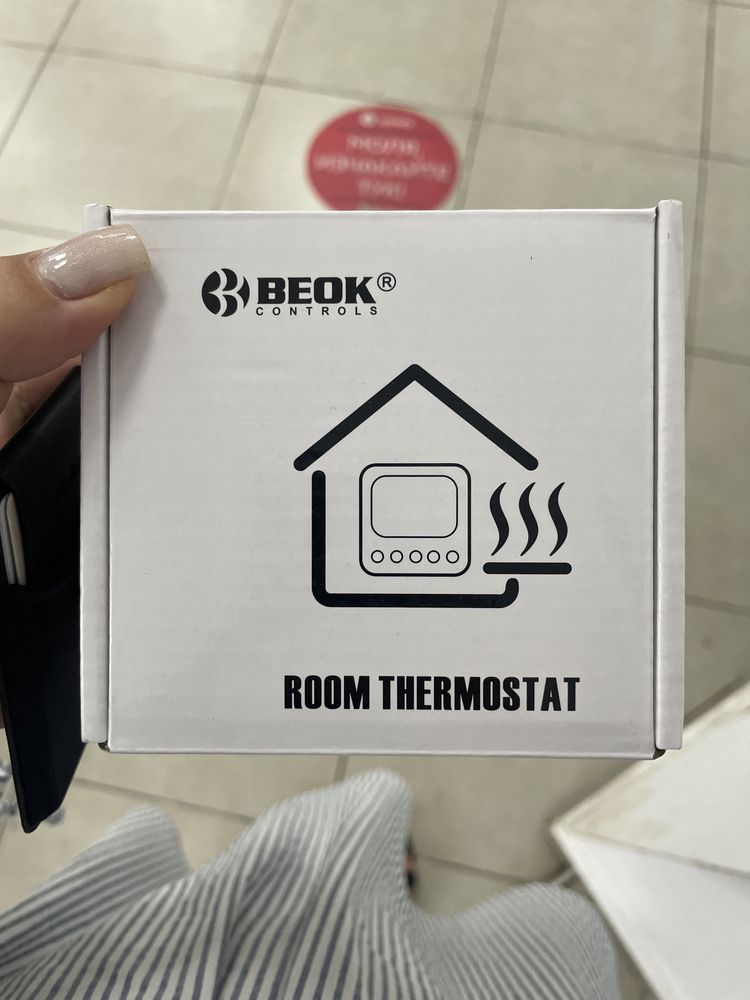 Beok термостат за водно подово отопление, 3А