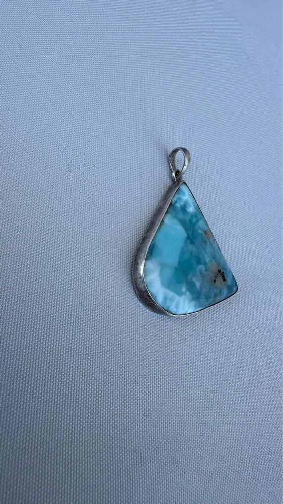 Pandantiv argint si larimar