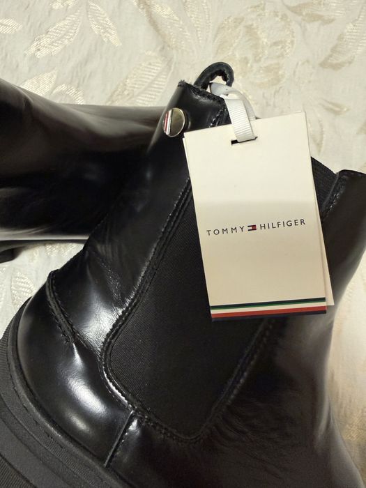 Нови, оригинални кожени боти Tommy Hilfiger
