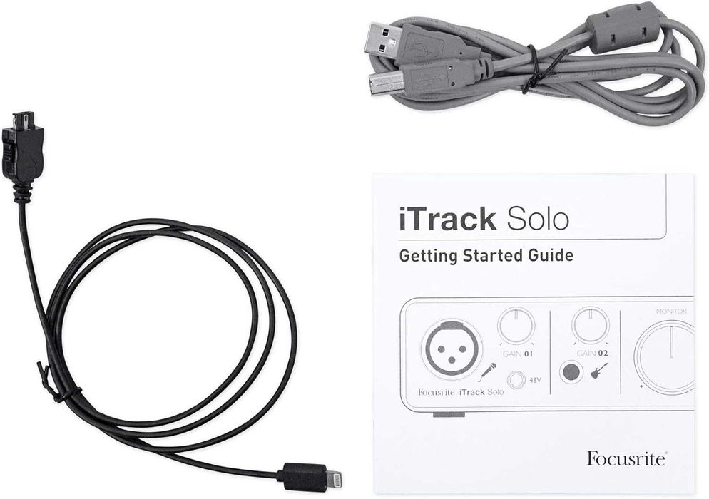 Interfață audio Focusrite - iTrack Solo Lightning, gri/negru,sigilat