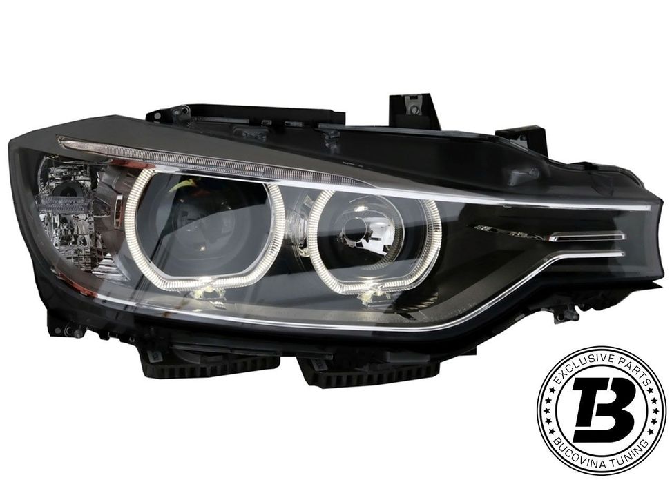 Faruri LED Angel Eyes compatibile cu BMW Seria 3 F30 F31