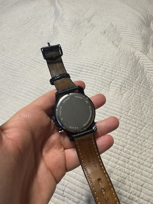 Черен мъжки часовник Fossil