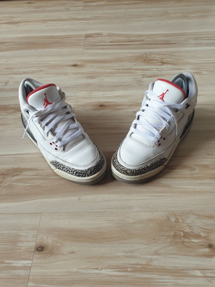 Оригинални кецове Nike Air Jordan 3 Retro White Cement (GS)