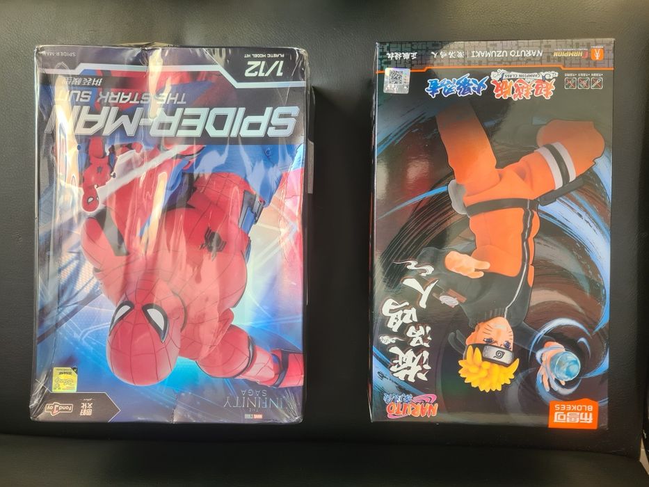 Naruto & Spiderman Plastic model kits