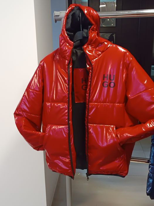 Geaca unisex boss de culoare rosu