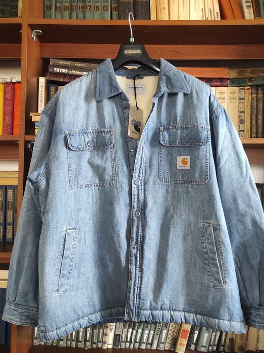 £200 Carhartt WIP Denim Sherpa Jacket XL