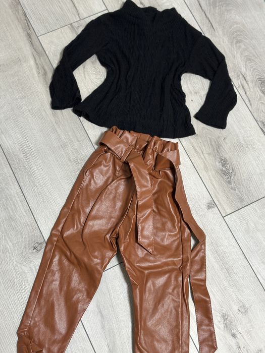 Set fetite pantaloni piele 2-3 ani