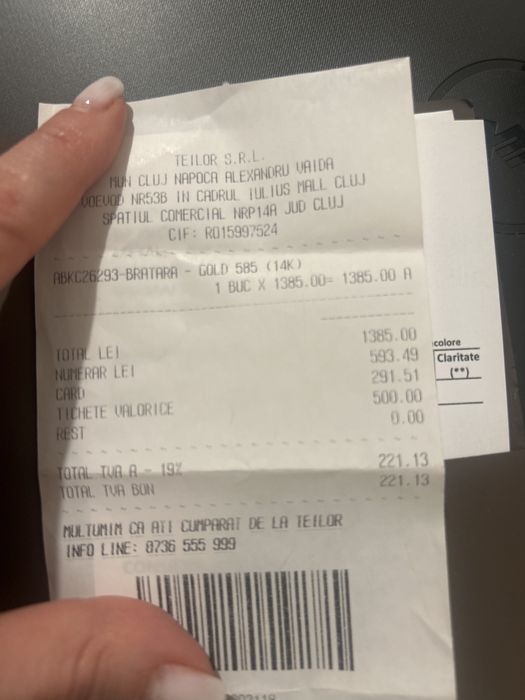 Bratara tenis Teilor