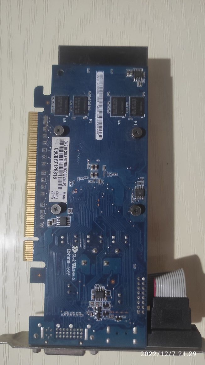 Видеокарта Nvidia g210 silent 1gb видеоадаптер