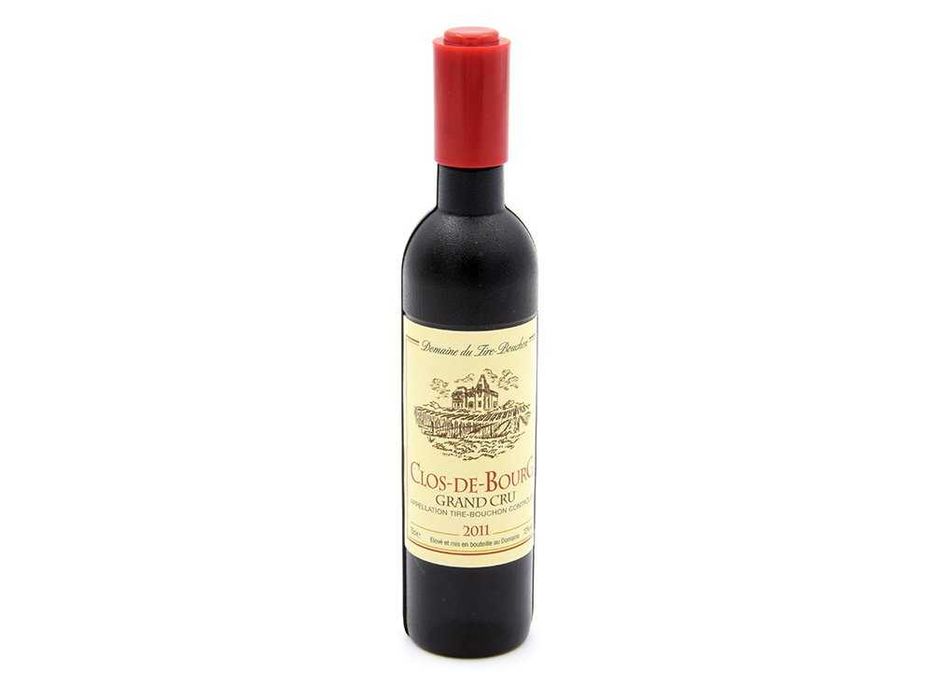 Deschizator sticle si tirbuson in forma de sticla vin compact elegant