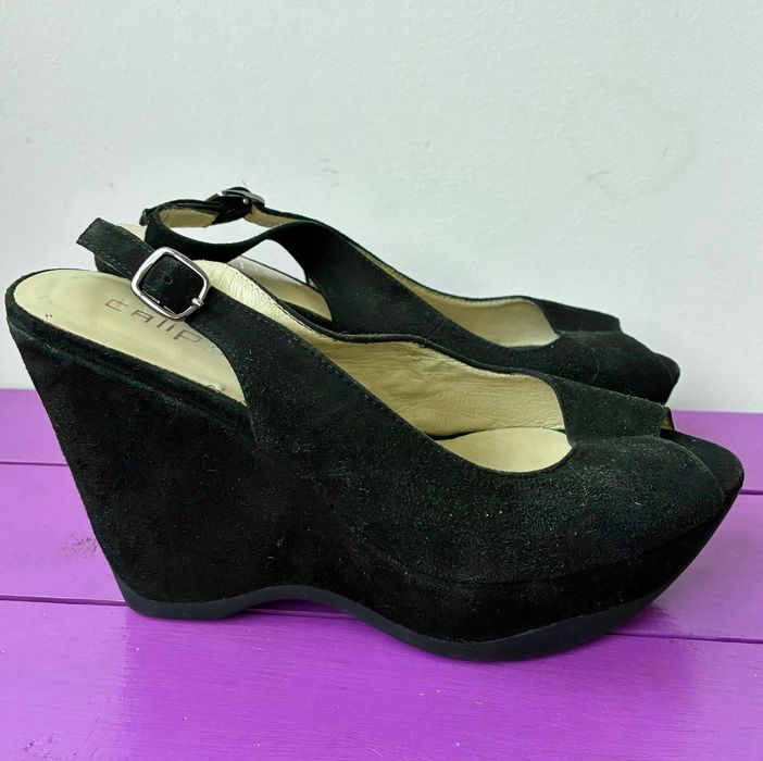 Дамски Официални Сандали Обувки на Платформа 36 номер Ест Велур