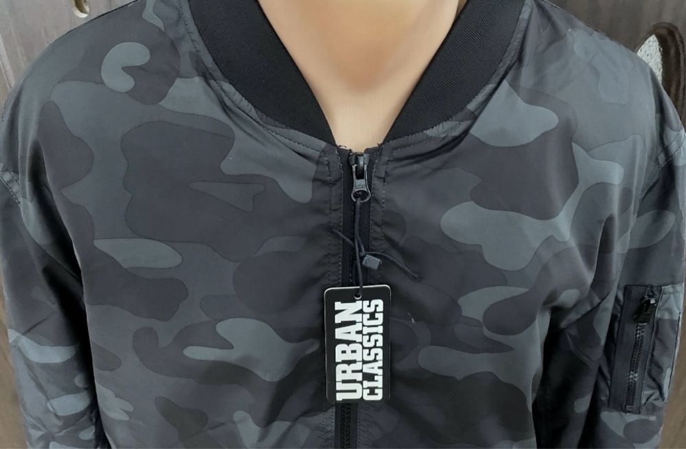 Geaca bomber camo/camuflaj gri L grx