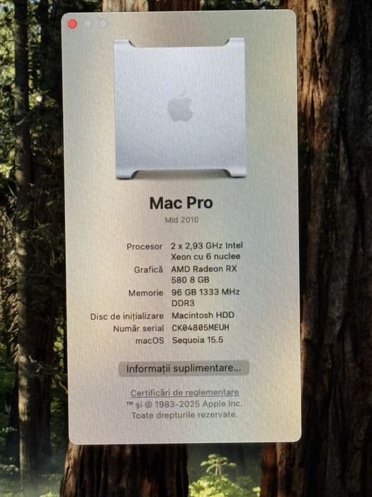 Mac Pro 5.1 2010 96GB RAM 8TB HDD 2x2.93 GHz