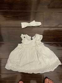 Белоснежное платье для малышек 0-3 LSW