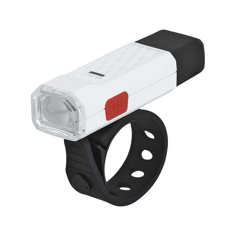 Мини предна LED светлина за велосипед колело AFL-212, Фар, Бяла, USB