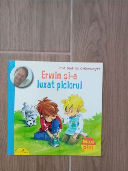 set 4 carti copii mici erwin rosi dinti luxat picior tuseste doare