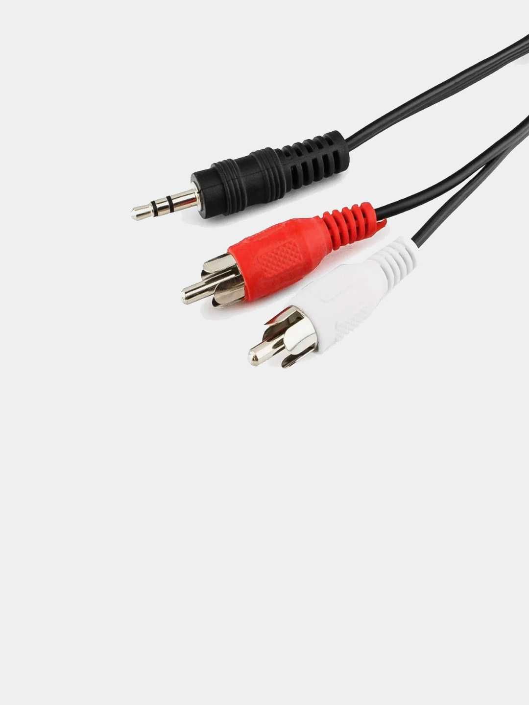 Аудио кабель Jack RCA тюльпан для колонок, буферов, доставка