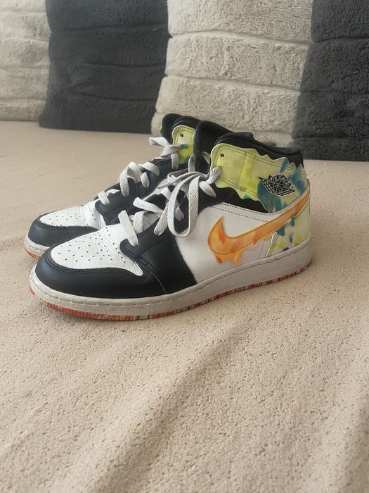 Air Jordan 1 Mid SE (GS) "Drip