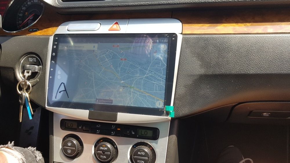 CARPAD Navigatie navi VW Passat B6 B7 CC Android 6 10.1 Waze Bluetooth