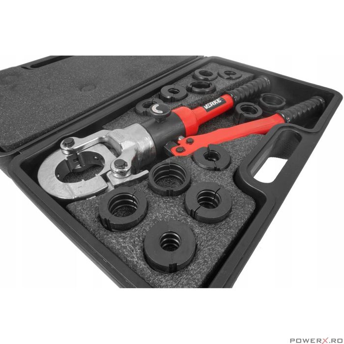 Trusa pentru sertizat tevi U+H+V, cleste sertizat Verke