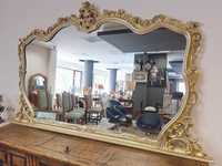Голямо Огледало в Стил „Барок“ , реновирана рамка в златен Шик