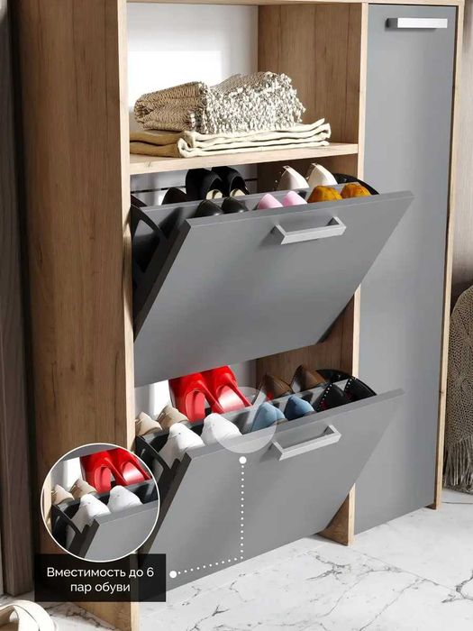 Обувница в прихожую закрытая Лотас - YANA ECO MEBEL стиль, порядок!