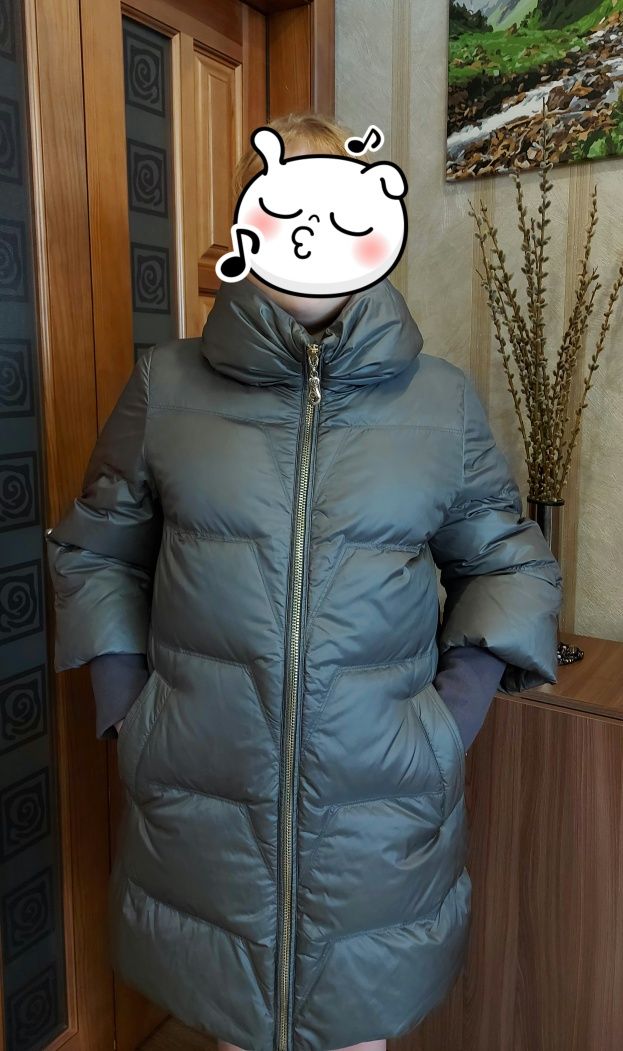 Шикарная  куртка , пуховик,  пальто  46-50 размер