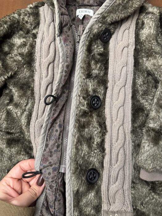 Palton gros cu gluga de fete marimea 18