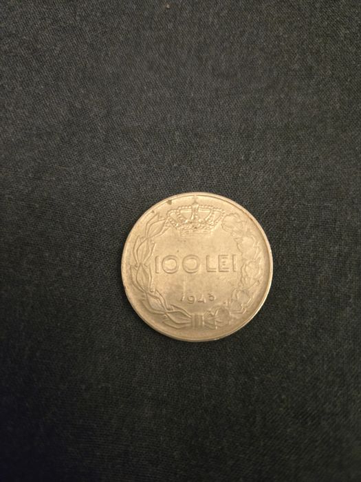 Moneda 100 lei 1943 Regele Mihai
