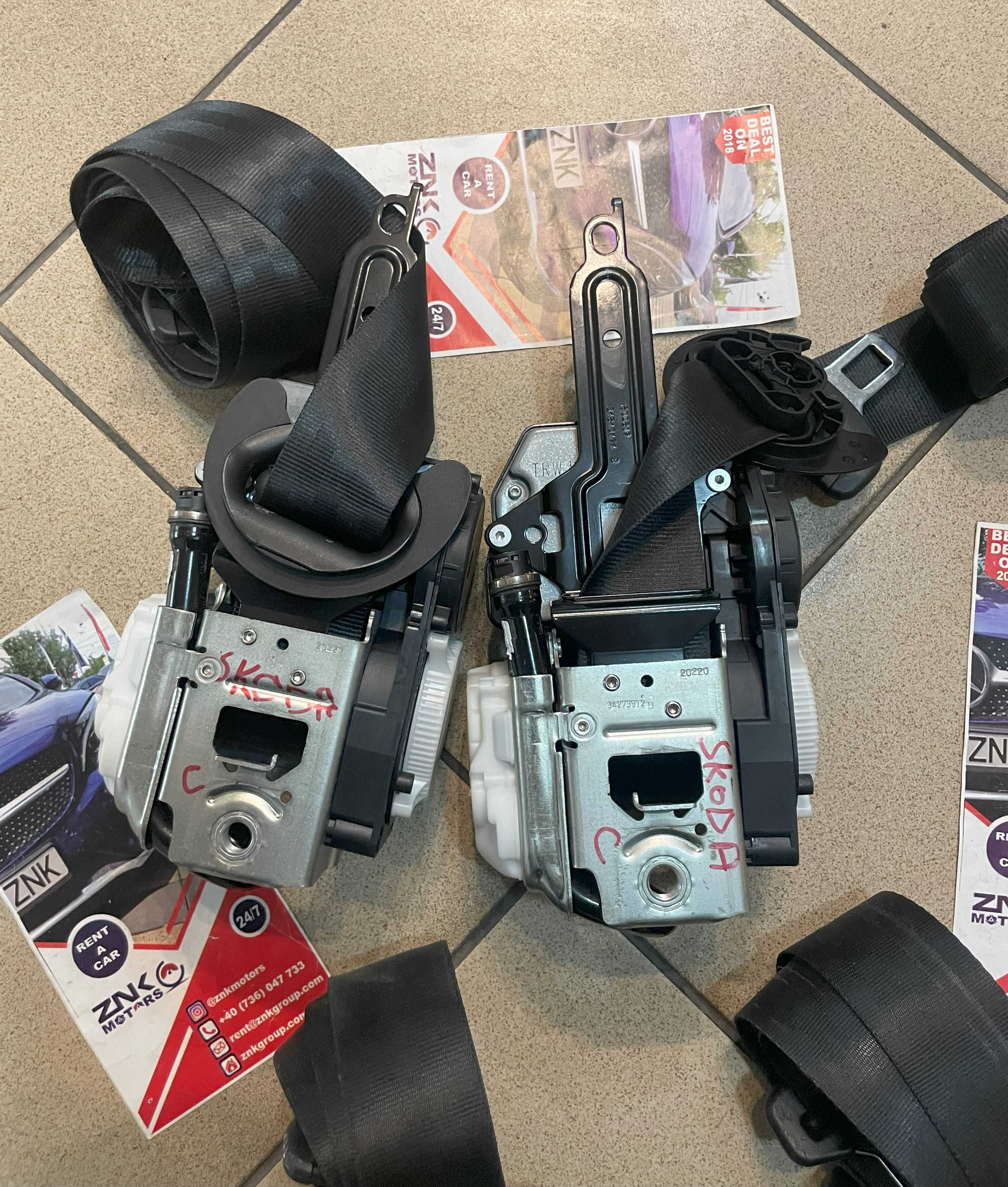 Skoda Ocatavia 4 - set centuri siguranta - PRESAFE - fata / spate