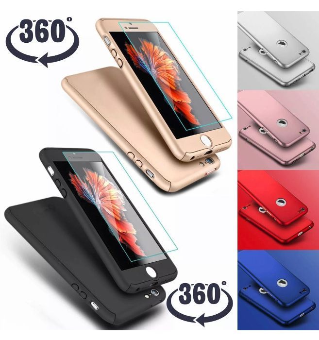 Bumper / Husa 360° fata + spate iPhone 6 , 6s , 7 , 7 plus , 8, 8 Plus