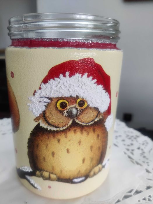 Borcan decorativ pentru bucatarie cu dovleci