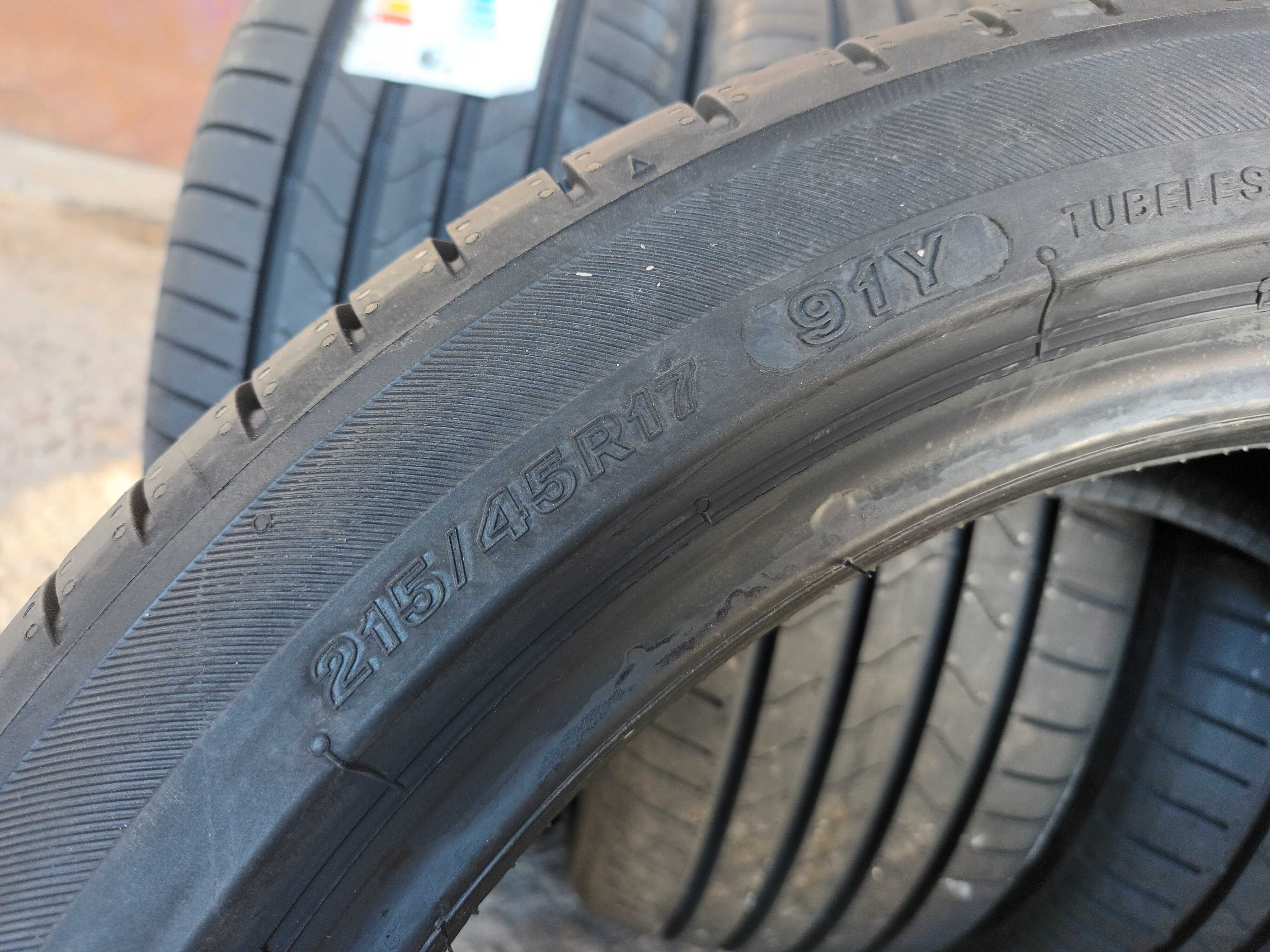 4 Нови летни гуми 215/45 R17 Bridgestone Turanza 6 ENLITEN 91Y XL борд