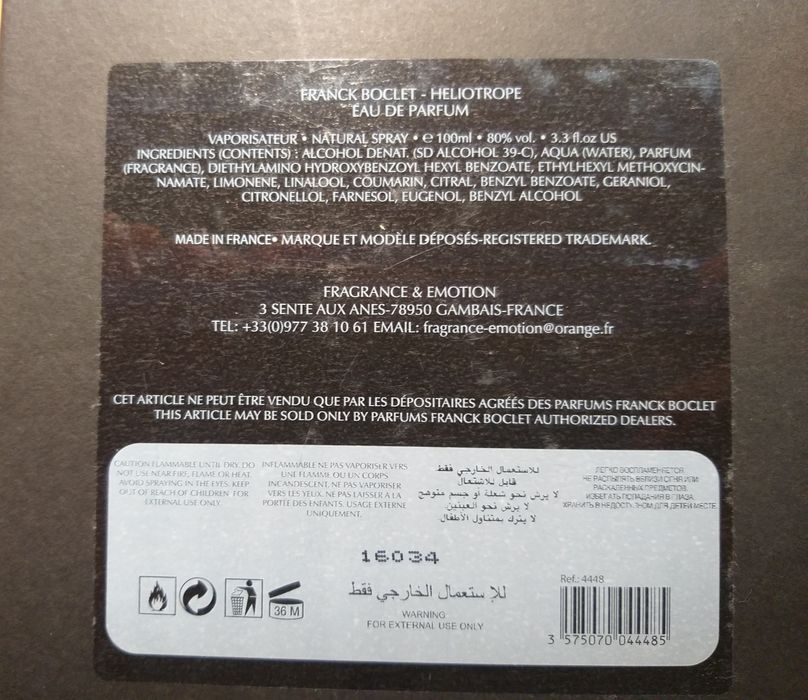 Franck Boclet Heliotrope edp