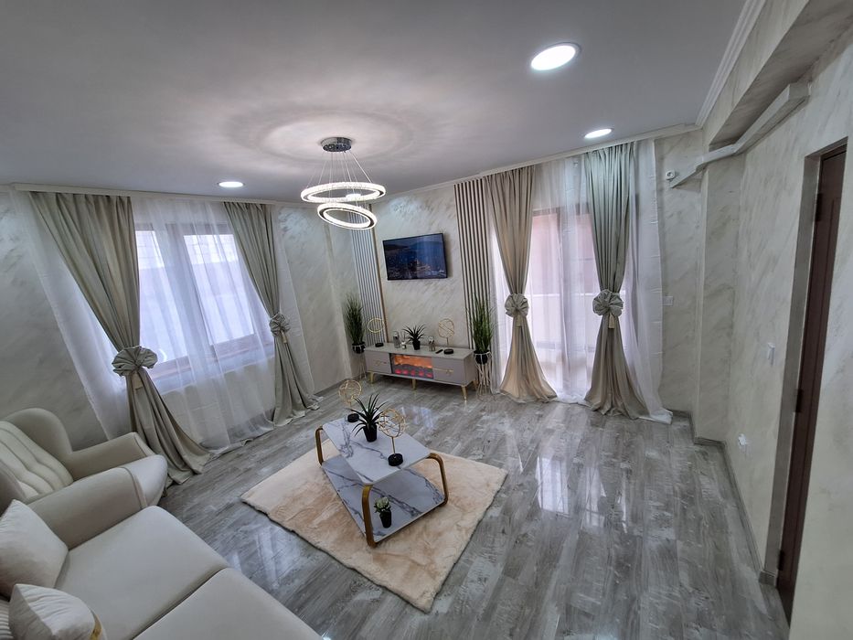 APARTAMENT LUX - KAMSAS - BLOC STRADAL -Mobilat Utilat -Totul este Nou