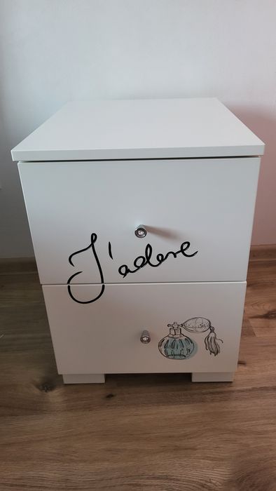 Casetieră 2 sertare(noptieră) ,,Fancy mint" -Mobexpert