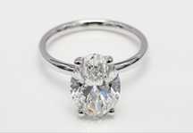Vand inel aur alb cu diamant 5,02 carate