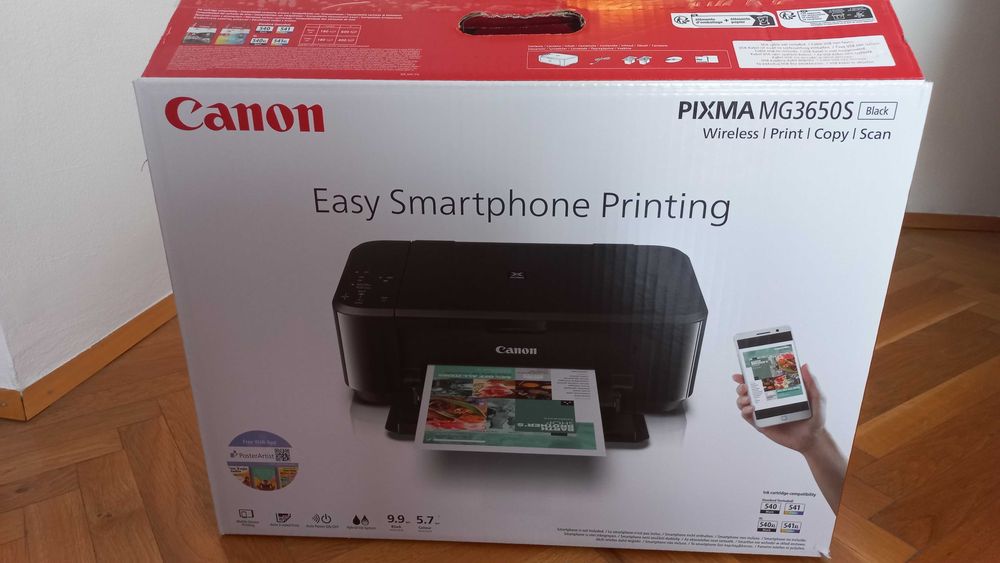 принтер canon pixma mg3650s, неизползван
