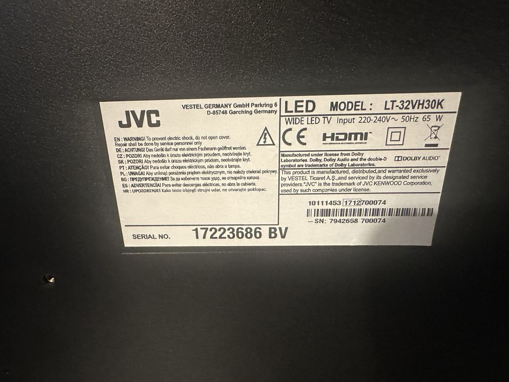 Плазмен телевизор JVC 32