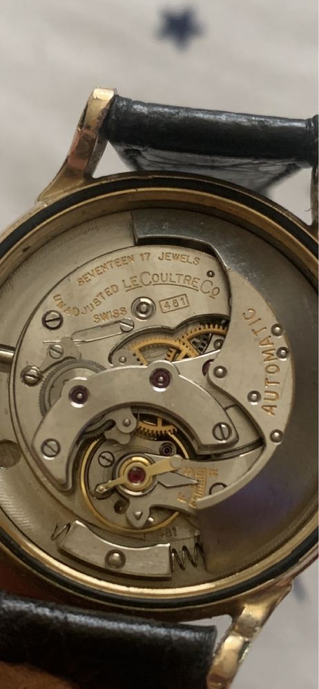 RARITATE! Jaeger LeCoultre Powermatic cal 481 placat aur 10k anii 50