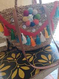 Боливийска чанта/ плетена за плаж или разходка,нова