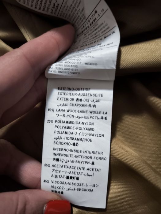 Palton lână Benetton 40