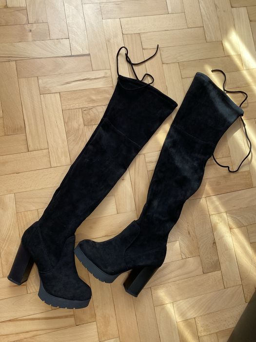 Дамски велурени чизми
