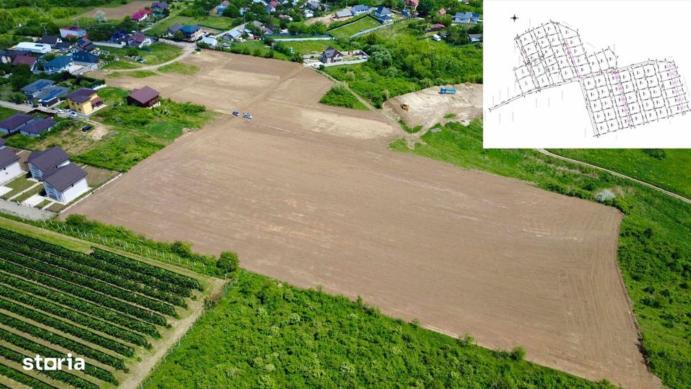 Investitie!! Teren intravilan, 60 loturi, cartier privat- zona VISAN