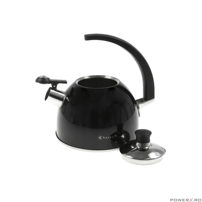 Fierbător tradițional fabricat din inox, ceainic 2.6 litri, 19-23