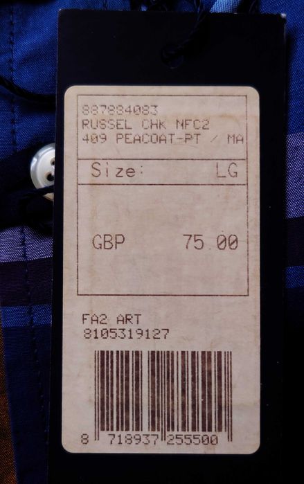 Рубашка Tommy Hilfiger разм. L, 100% хлопок