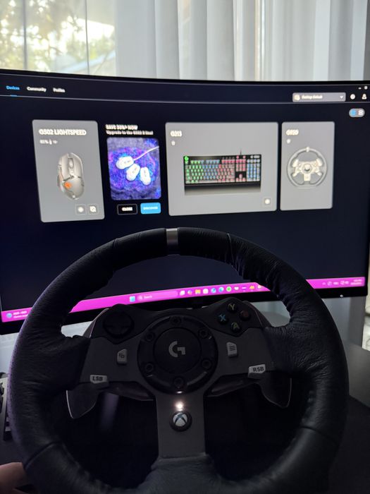 Volan gaming Logitech g920 pentru Pc si console, in stare perfecta