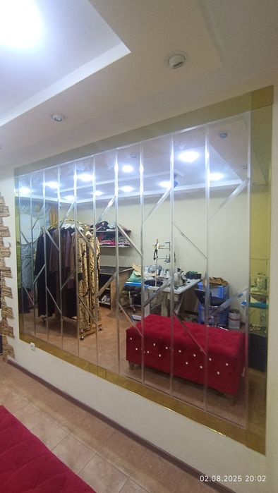 Стеклянные изделия зеркала ромбик  оргстекло с рисунком душк